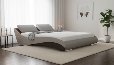 Łóżko z materacem do sypialni Premium Slim 160x200